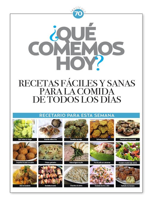 Cover image for ¿Qué comemos hoy?